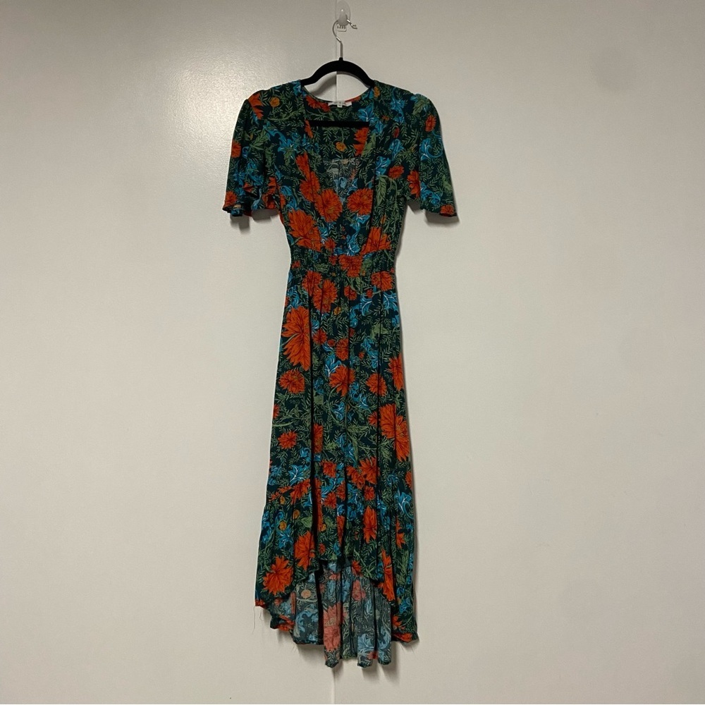 Anthropologie Abel the Label Fantasy Floral Tiered Maxi Dress Size XS - Picture 2 of 8